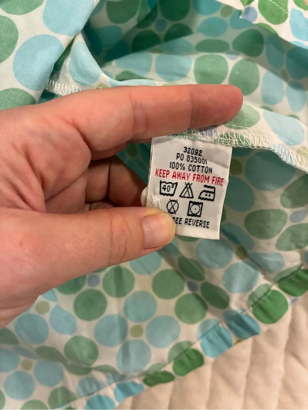 Mini Boden Green and Light Blue Polka Dot Pleated Skirt